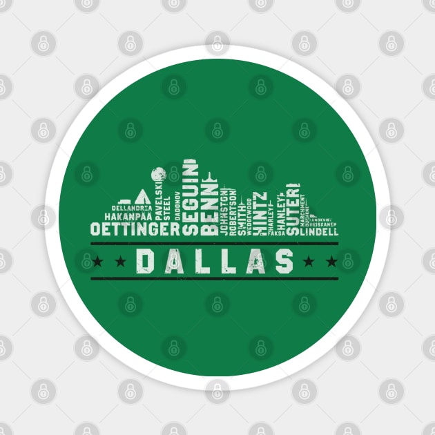 Dallas Hocket Roster Skyline 23 Magnet by ClarityMacaws